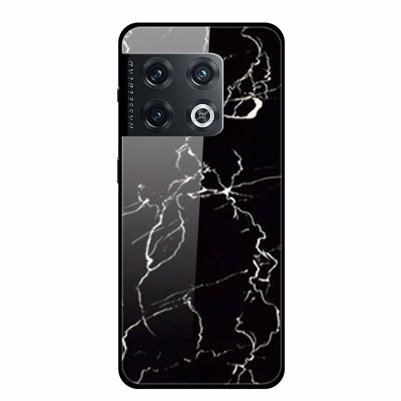 For OnePlus 10 Pro Case Marble Tempered Glass Back Cover Hard Case For OnePlus 10 Pro Shockproof Fundas NE2210 Protective Coque