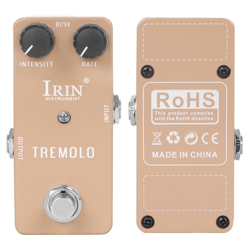 IRIN RS-09 Tremolo Pedal Guitar Pedal Old Tube Amplifier Retro Vibrato Effect Pedal Guitar Parts & Accessories True Bypass