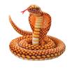 1pc Simulation Cobra and Python Snake Plush Toys Dolls Soft Animal Stuffed Toy for Kids Children Funny Birthday Christmas Gift