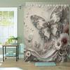 Ethereal Butterfly Shower Curtain - Delicate Bath Decor, Perfect For Those Who Love Soft And Nature-Inspired Designs