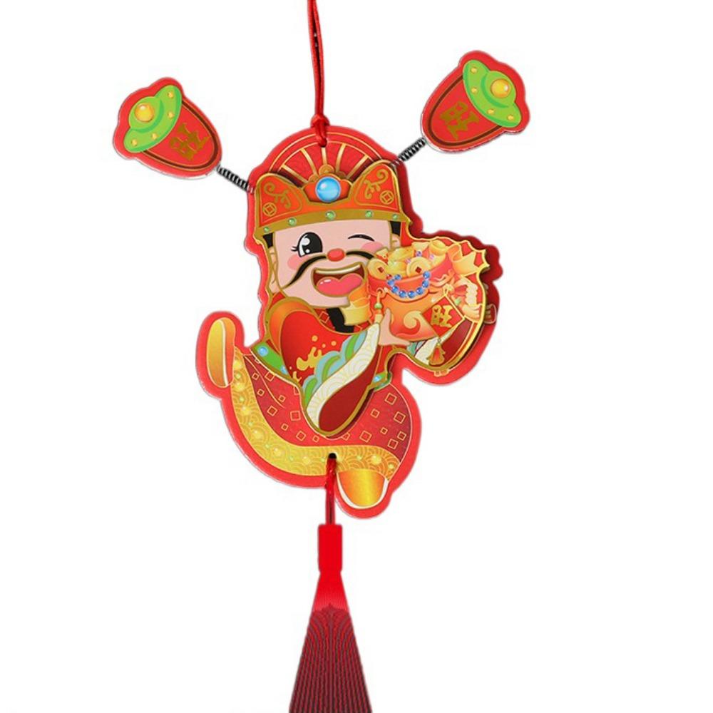 

Hanging Shaking Head God Pendant 3D Spring Festival Door Sticker Kitchen Style 2