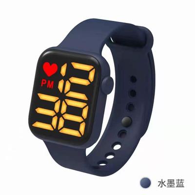 Yeni Spot Öğrenci Elektronik Saat Akıllı Kare Apple Watch Y1 LED Silikon Kordon Su Geçirmez Saat