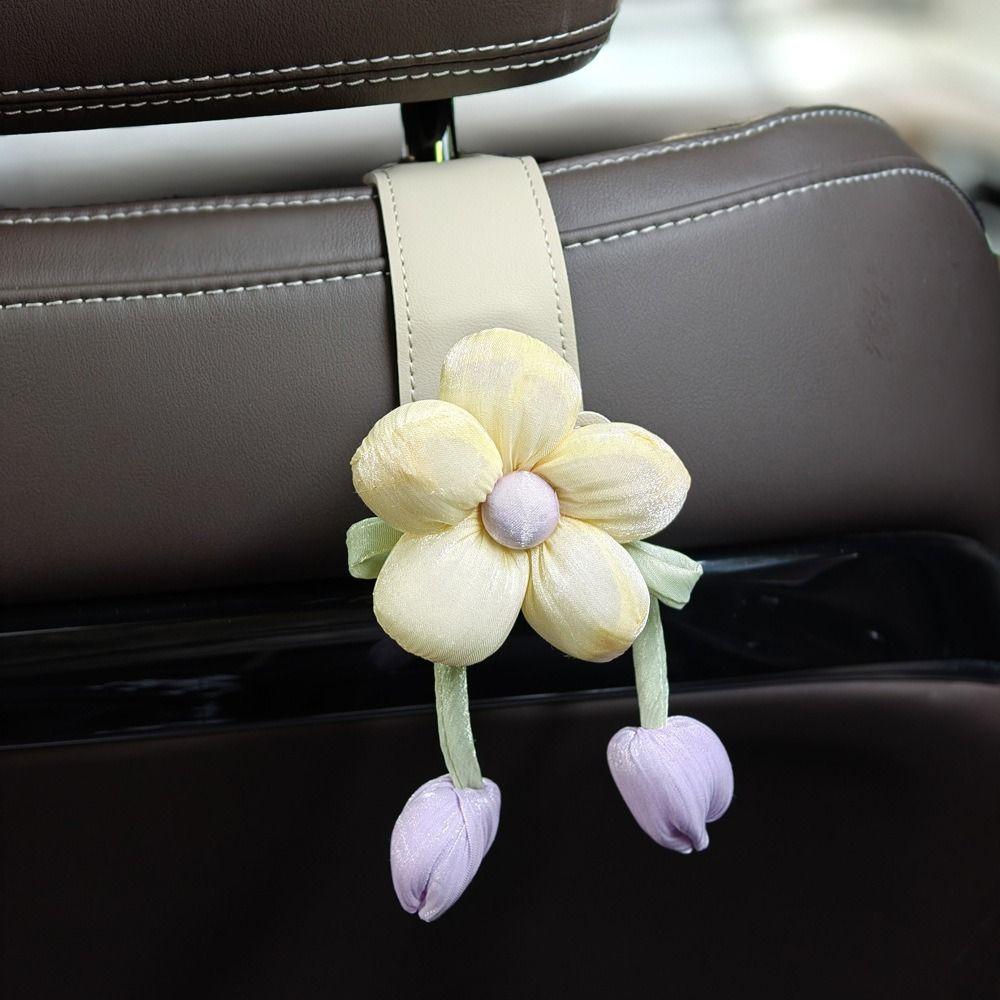 Leather Car Back Seat Hooks Portable Automotive Storage Hanger Car Hanging Hook Family Car