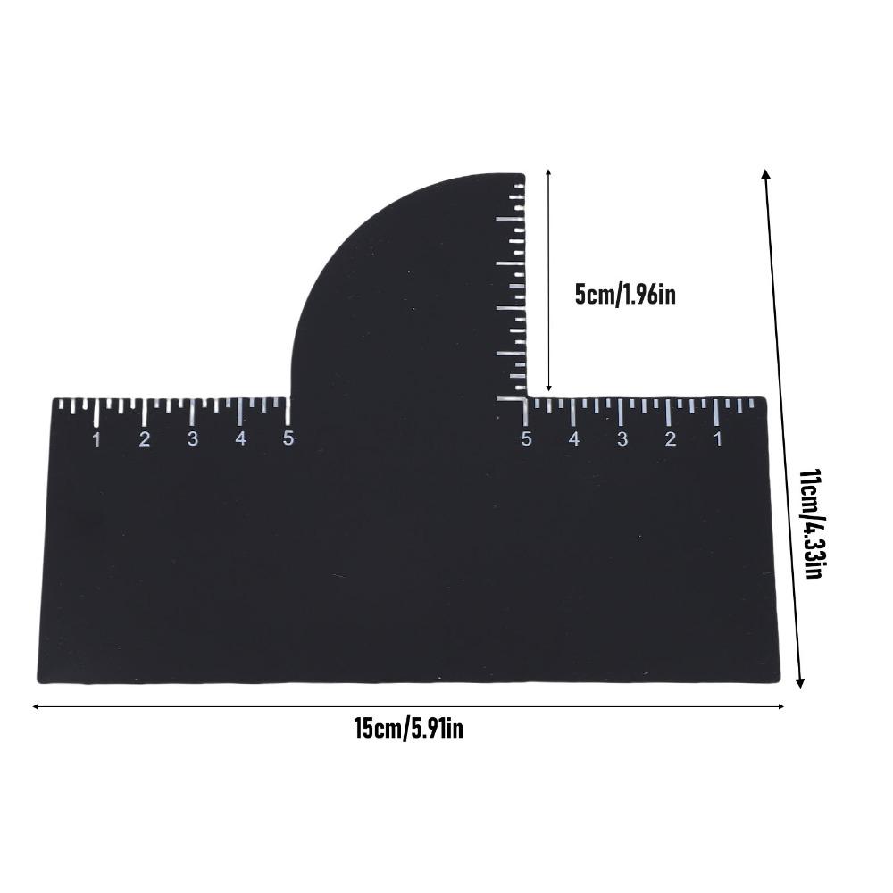 4pcs Reusable Hairline Shaping Tool Easy To Clean Edge Line Up Tool Barber Enhancement Card For Men