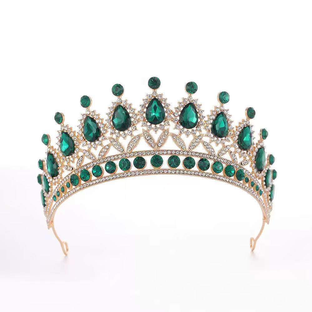 

European and American Brides Queens Headwear Hair Accessories Performance Catwalk Alloy Diamond Encrusted Headwear Dress Accessories