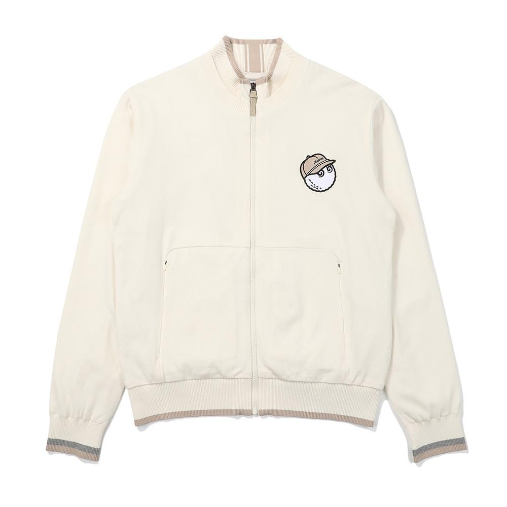 Malbon Golf Bucket Point Denny Full Zip Ivory (Man)
