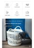 Large Handheld Multi-Purpose Storage Basket for Laundry, Clothes, and Vegetables - Japanese/Korean Style
