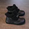 Children's White High-Top Velcro Shoes 2025 - Plus Velvet, Thick Sole