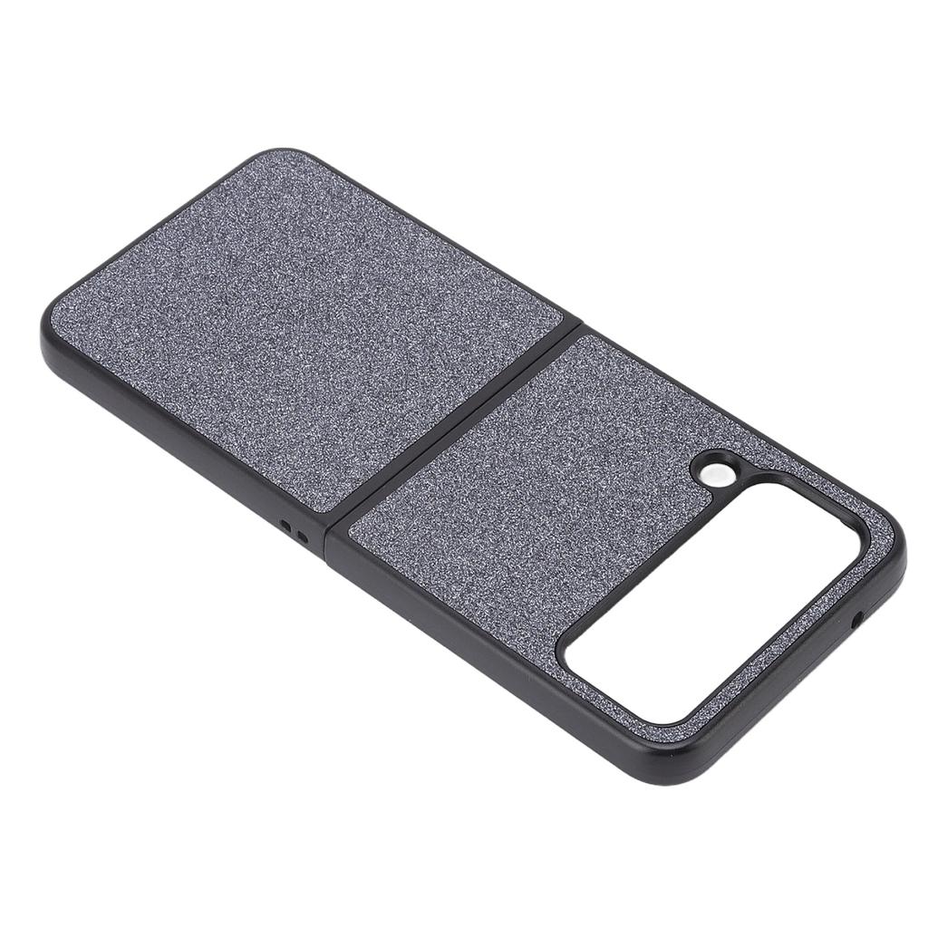Shiny Phone Case Suede Lining ABS Scratch Resistant Folding Screen Phone Case for Samsung Galaxy Z FLIP 4