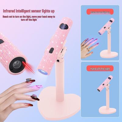 Wiederaufladbare UV-Nagellampe mit intelligentem Sensor & Display für schnelles Trocknen