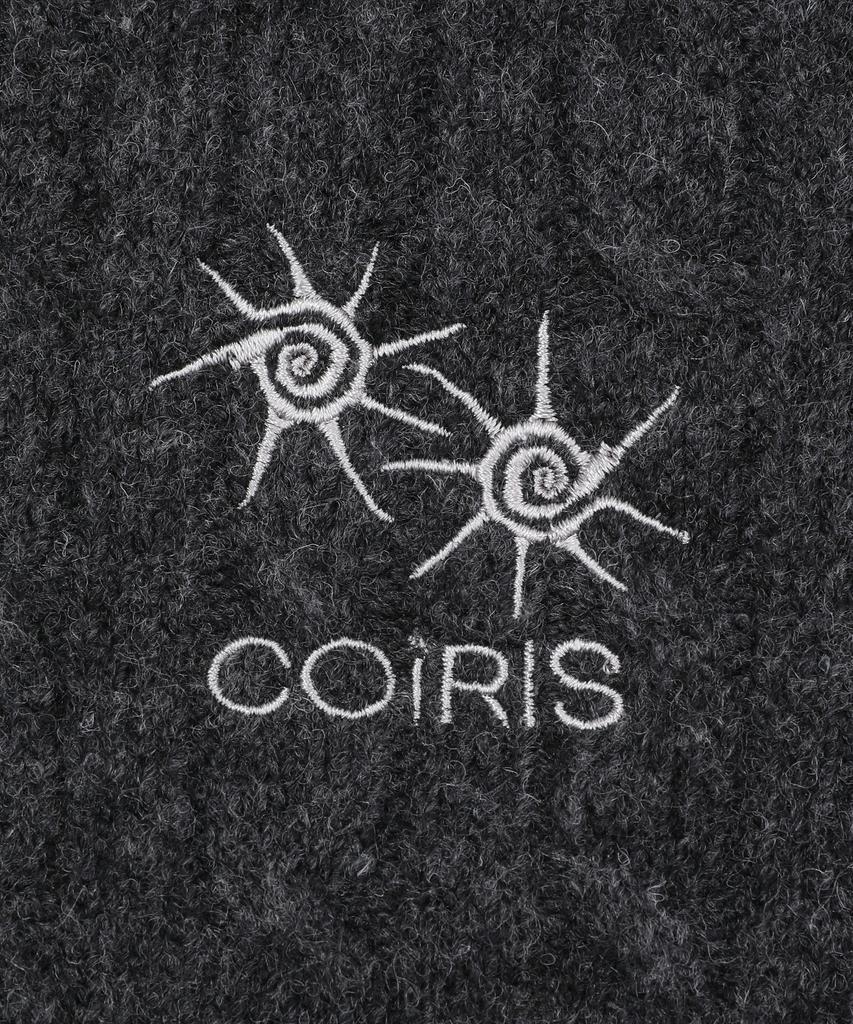 Koiliseu Celine Small Logo Short Sleeve Cable Knit (2 Colors)