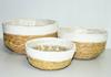 Baskets Set of 3 Seagrass Diameter 24/20.5/17cm