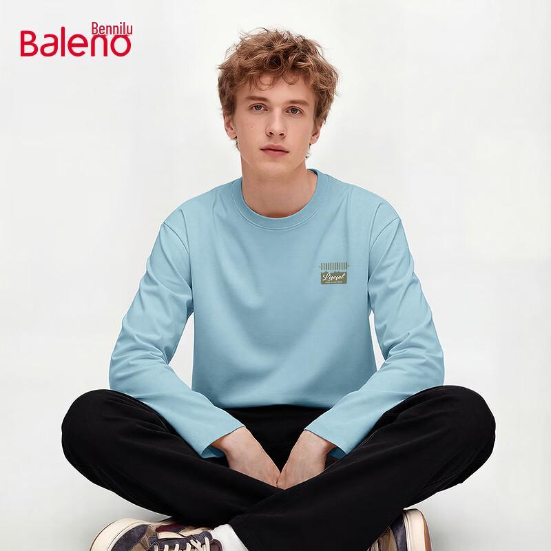 Baleno Men s Casual Pure Cotton Breathable Long Sleeve T-Shirt 3XL