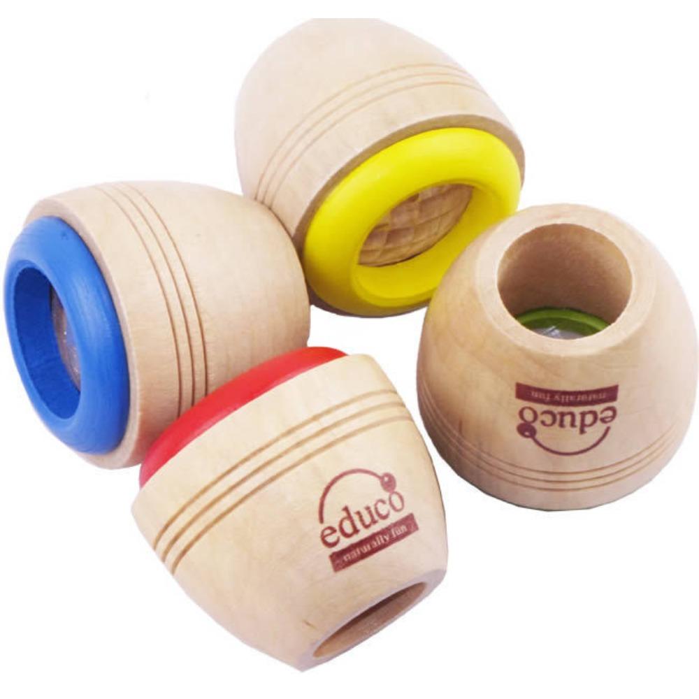 Magisches Holzspielzeug-Kaleidoskop, Bienenaugen-Effekt, Baby-Prisma zur Beobachtung der Außenwelt