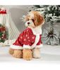 Pet Christmas Clothes Winter Plush And Thick Classic Christmas Snowflakes Dog  Plush Jumpsuit Hooded