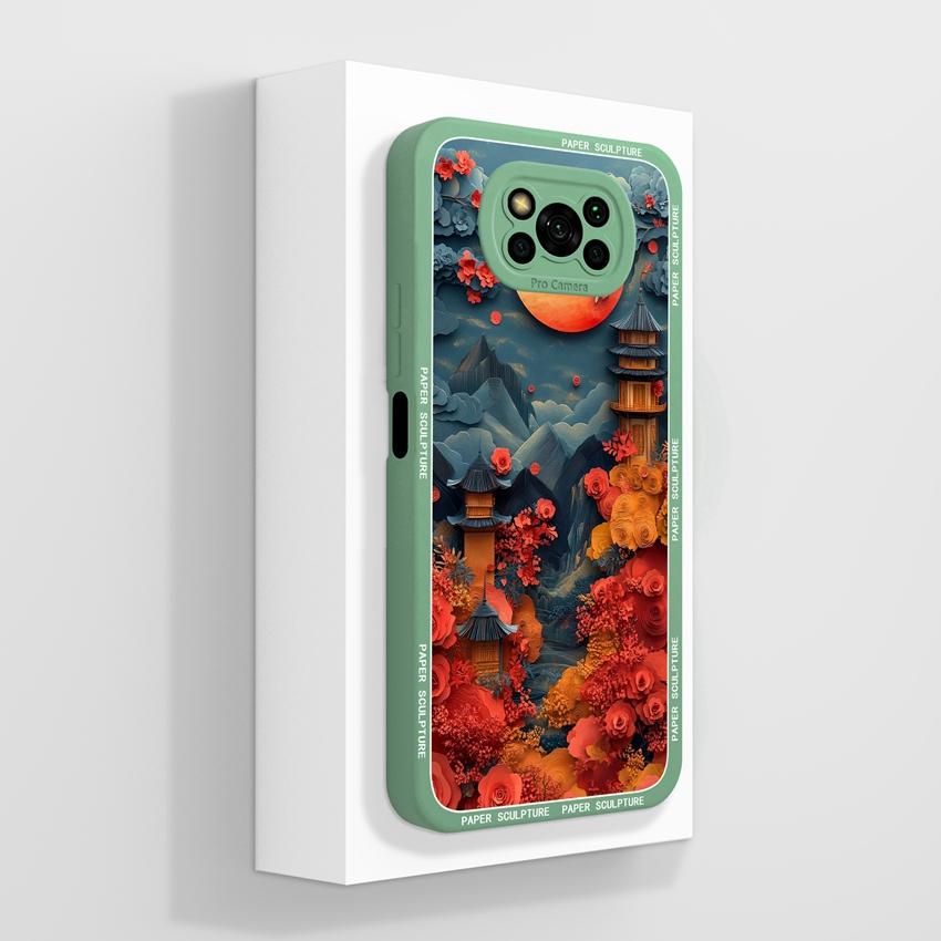 Phone Case For Xiaomi Poco X3 X5 X6 X7 C40 C50 C51 C55 C71 C75 Cute Cat Soft Covers Lens Protection Liquid Silicone Anti Slip Shell For Xiaomi Housing