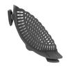 Snap N Strain Pot Strainer Silicone Clip On Strainer for Pots Meat Vegetables Fruit Black Kitchen Gadget