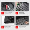 For Tesla Model Y 2024 Front Rear Trunk Mat TPE Lower Storage Box Pads Protective Cover Cargo Liner Trunk Tray Floor Mat