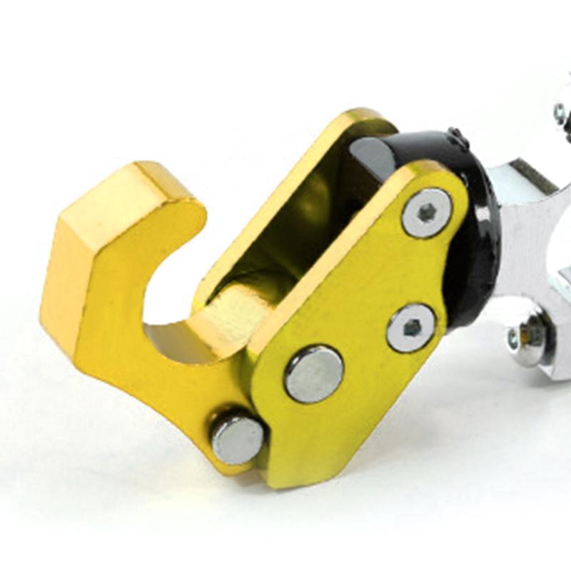 Buckle Folding Hook Strong Bearing Aluminum Alloy Folding Hook for Motorcycle Scooter Bike GOLD