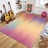 2D Modern Gradient Color Rectangular Carpet Abstract Art Soft Decorative Area Rug for Living Room Bedroom Home Decor