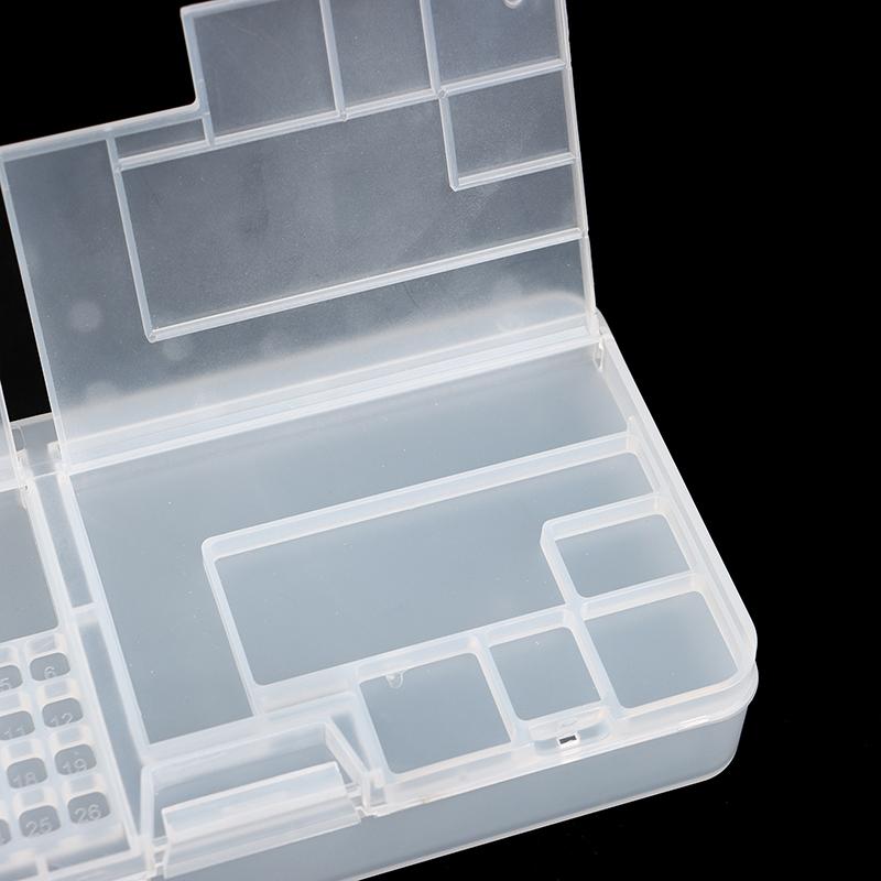1Pc Multifunctional Double Layer Storage Box For Mobile Phone Motherboard Ic Parts Repair Tools Container Collector
