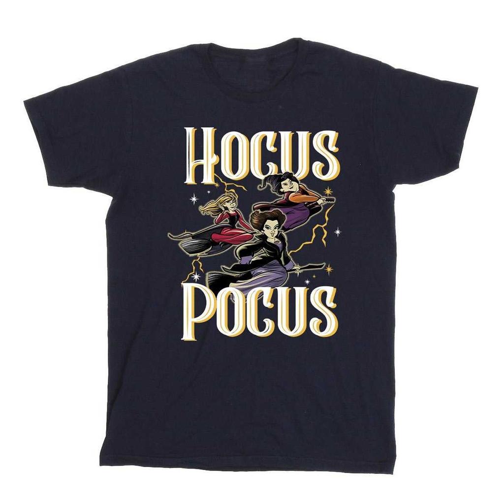 Hocus Pocus Girls Flying Cotton T-Shirt