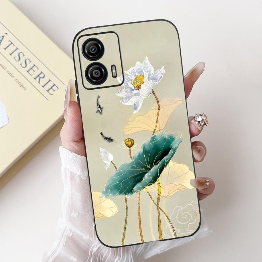 Shockproof Case For Motorola Moto G53 G73 5G Cover Cute Cactus Rabbit Cartoon Soft Silicone Matte Funda For MotoG53 MotoG73 Capa
