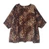 Oversized Vintage Leopard Casual Loose Long T Shirt Tops Women Summer T-shirt