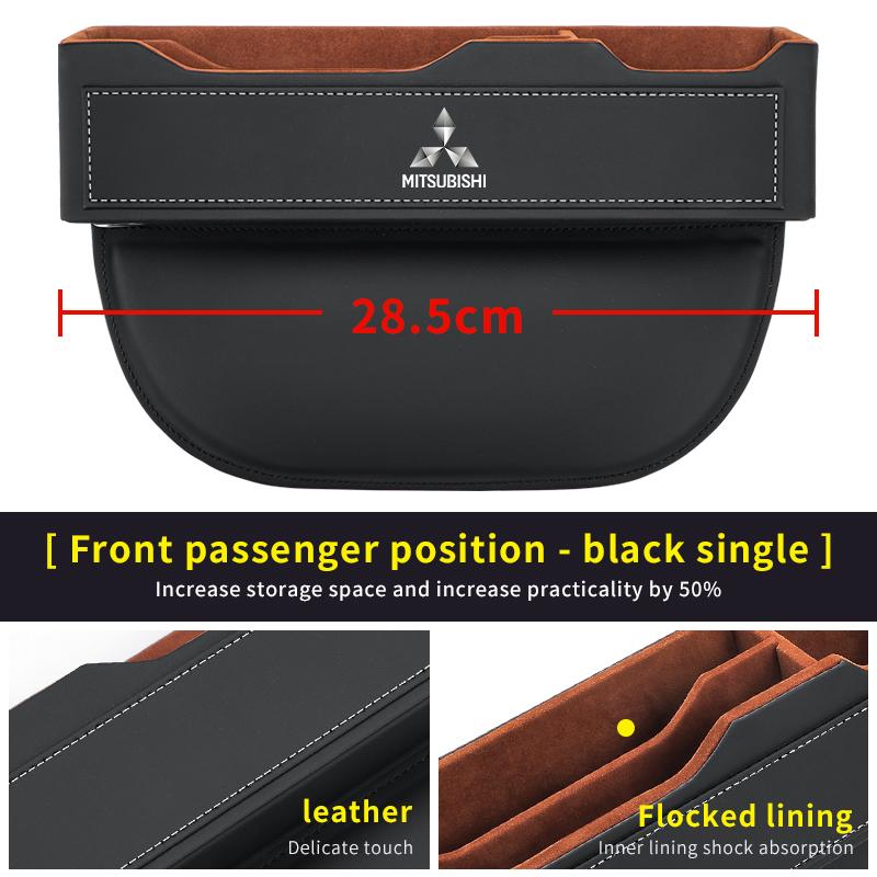 Car Seat Gap Organizer Seat Crevice Slot Storage Box For Mitsubishi Outlander Pajero Lancer Evolution X Ralliart Asx L200 Triton HZ8