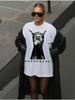 Unisexs Plus Size Doberunisexn Dog Breed Graphic Tshirt Short Sleeve Crew Neck Casual Top With Doberunisexn Lettering Canine