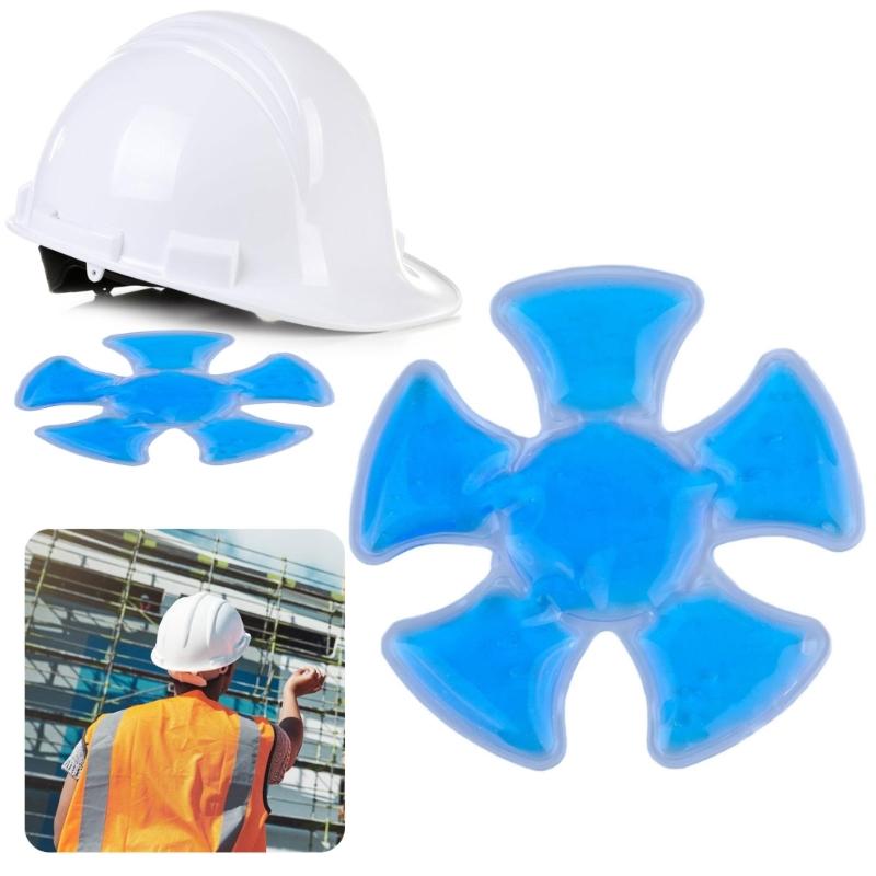PVC Gel Ice Pack Adjustable Cooling Pad Cooling Hat Liners Cycling Helmets Ice Pack for Helmets & Hats Keep Cools
