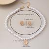 Meier Multi-layer baroque faux pearl necklace - choker style - vintage-inspired, understated luxury