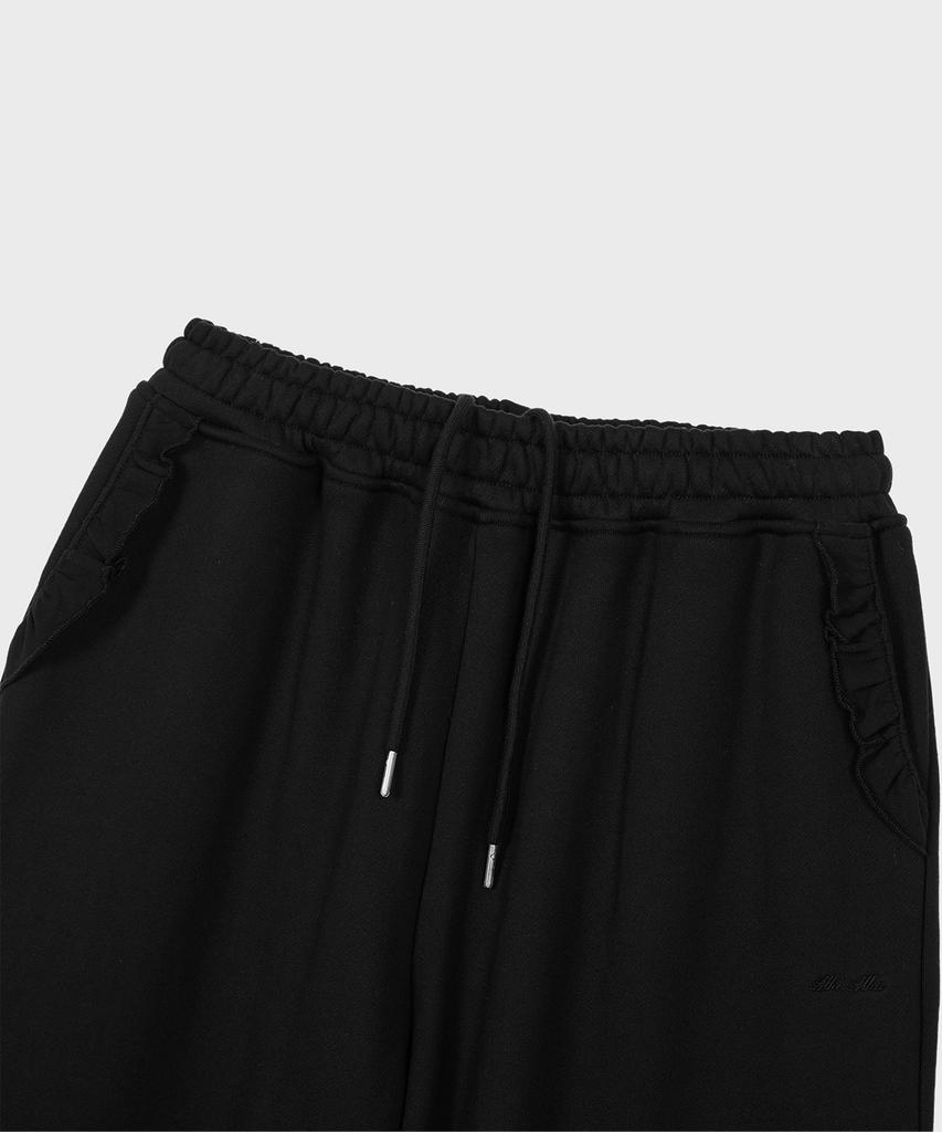 Alkialka Frill Wide Pants (Black)