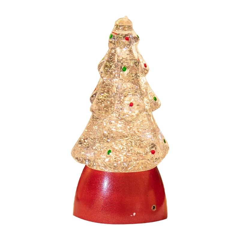 Exquisite LED Christmas Tree Ornament Luminous Tabletop Tree Shaped Decor 2024 New Year Gift for Party Decorations