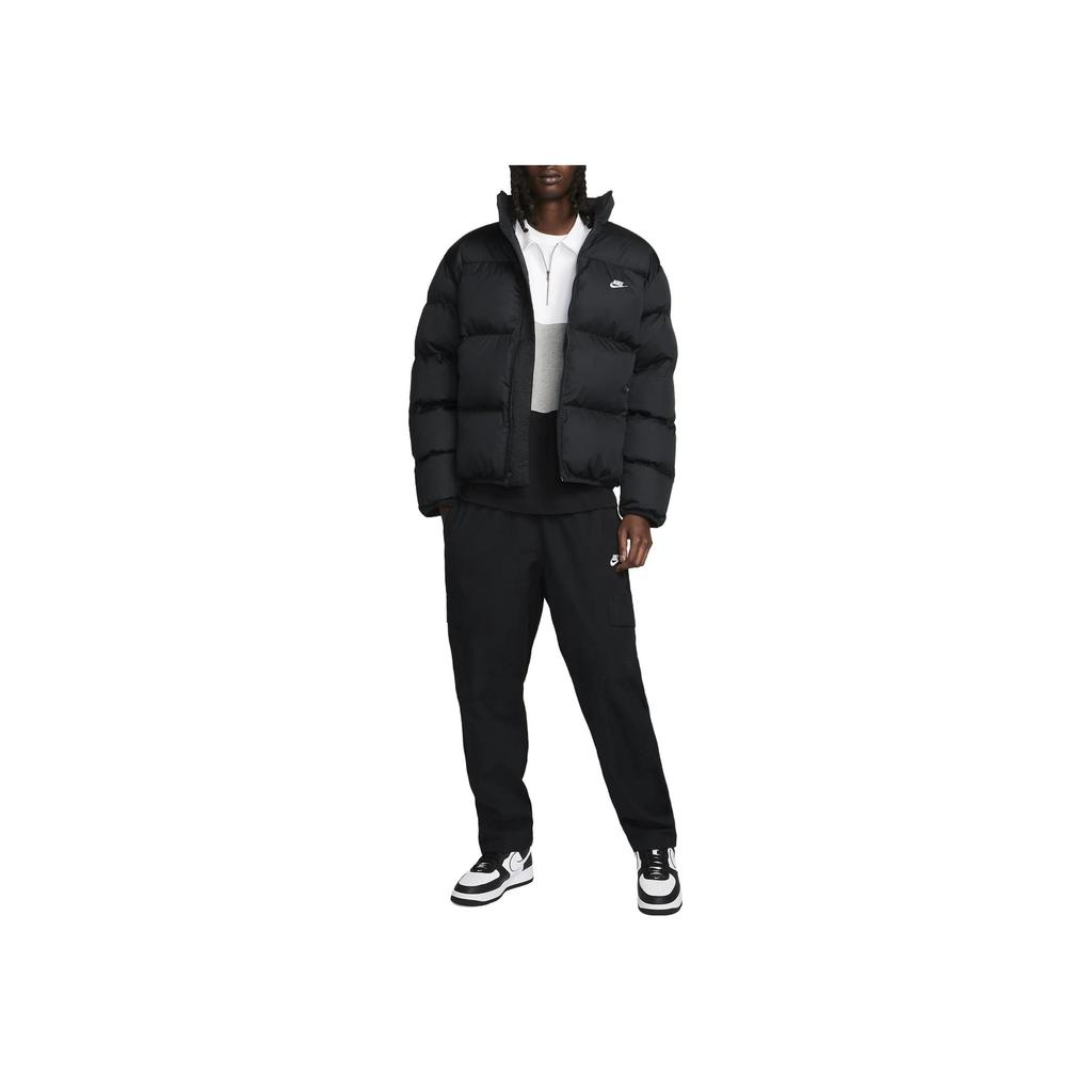 Nike Sportswear Club Puffer Jacket Black/White Men Outerwear FB7368-010