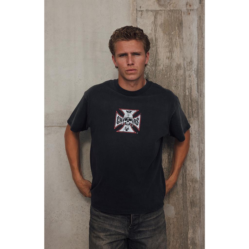 West Coast Choppers Skeletiristi T-särk Vintage Meeste Naiste Streetwear Y2k Lühikeste Varrukatega Puuvillane Mugav Kõrge Kvaliteediga Naiste Meeste Rõivad