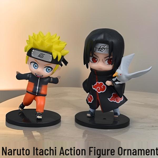 

Naruto and Itachi Anime Figure Ornament - Cartoon Toy Gift for Students 10 cm