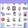 50pcs Genshin Impact Waterproof Stickers Reusable Adhesive Decoration