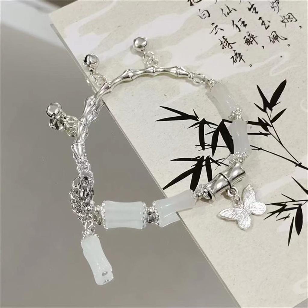 Bamboo Bracelet Niche Design Step by Step Bell Ink Wind Butterfly Bracelet