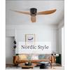 SOVE Moderner Schwarz Weiß Niedriger DC-Motor 30W Deckenventilator Mit Fernbedienung Einfacher Deckenventilator Ohne Licht Heimventilator 220V