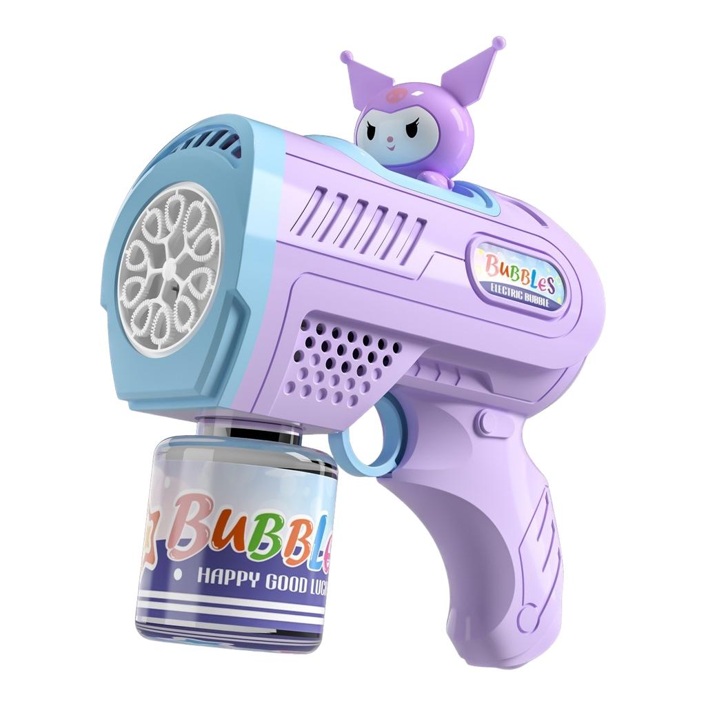 Hot Stitch Electric Bubble Gun Kids Toy Bubbles Machine Automatic Soap Blower With Light Outdoor Toy Boys Girls Birthday Gift