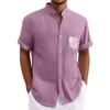 Men'S Casual Loose Short Sleeved Printed Shirt With Fashionable Top