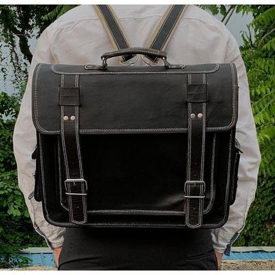 Convertible Backpack, Men's Messenger Bag, Briefcase, Handmade Cross-Body, Shoulder Bag, Large Satchel, Laptop Bag, Office Bag, Backpack