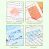Glitter Transparent Sticky Notes Tabs Tearable Gradient Index Flags for Journaling Planner Student Office Notepad Memo Supplies