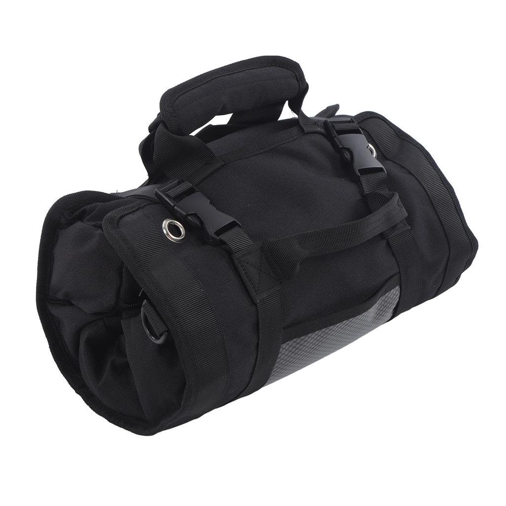 Roll Up Tool Bag Multipurpose Portable Tool Storage Bag Oxford Cloth Separate Pockets Tool Organizer for Gardening