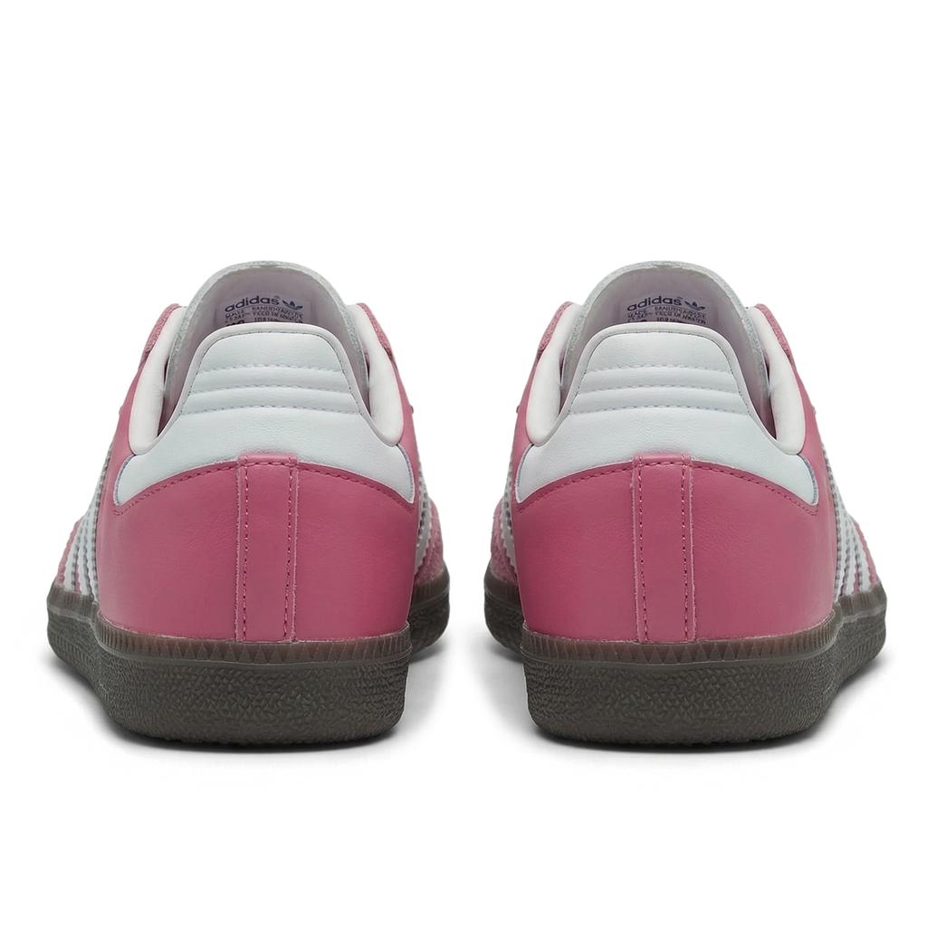 Adidas ORIGINALS SAMBA OG Berry Stamp Abrasion Resistant Slip Resistant Low top Skateboard Shoes Unisex Fuchsia IG1024(Team2070-)