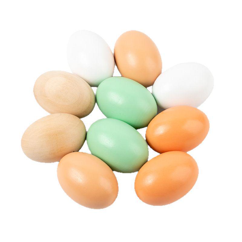 DIY Wooden Duck Eggs for Kids' Easter Decoration & Educational Crafting