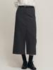 MALOUPE 3117 Belted Slim Skirt (Dark Gray)