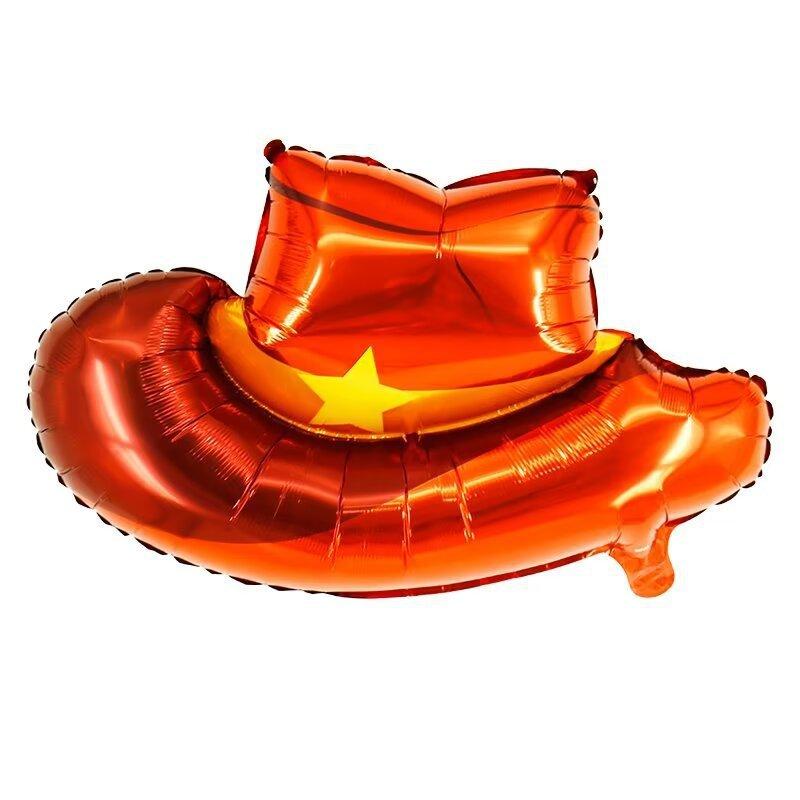 Western Cowboy Festival Cartoon Balloon Children'S Horse Cowboy Birthday Party Arrangement Props Horse Racing Festival Themed Balloons