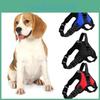 Stylish Red Blue Or Black Dog Chest Harness For Safe Outdoor Adventures